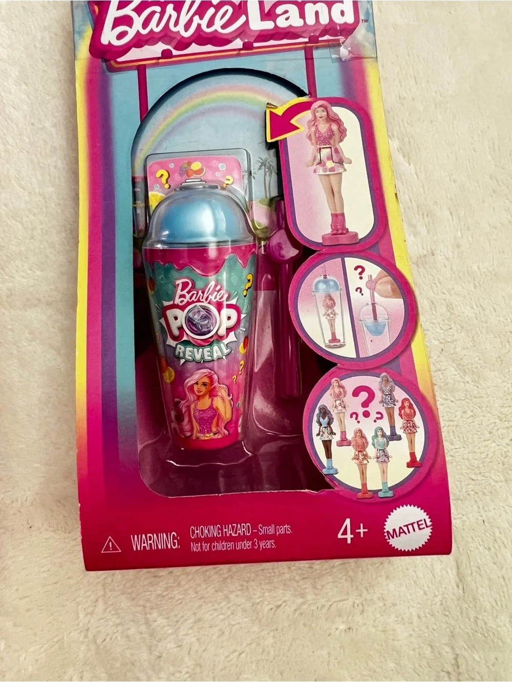 Lot of 4 Barbie Mini BarbieLand Pop Reveal Dolls, 1.5-inch Doll Ages 4+ Mattel